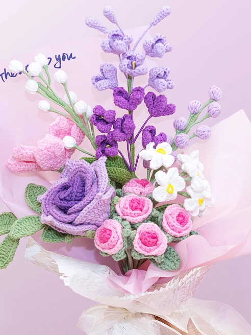 Handmade Crochet Flower - Lilac - Diverses