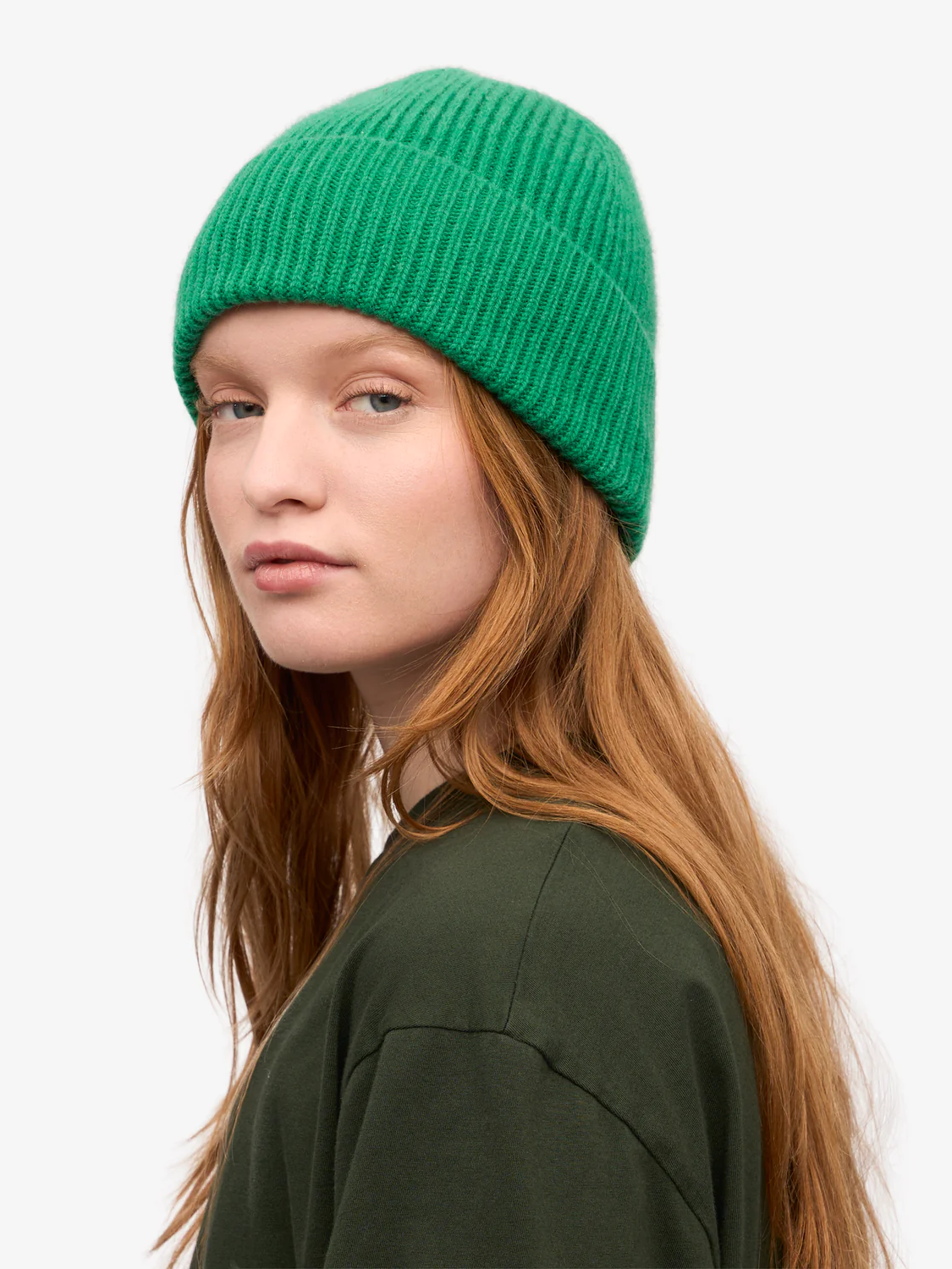COLORFUL STANDARD Merino Wool Beanie - Kelly Green