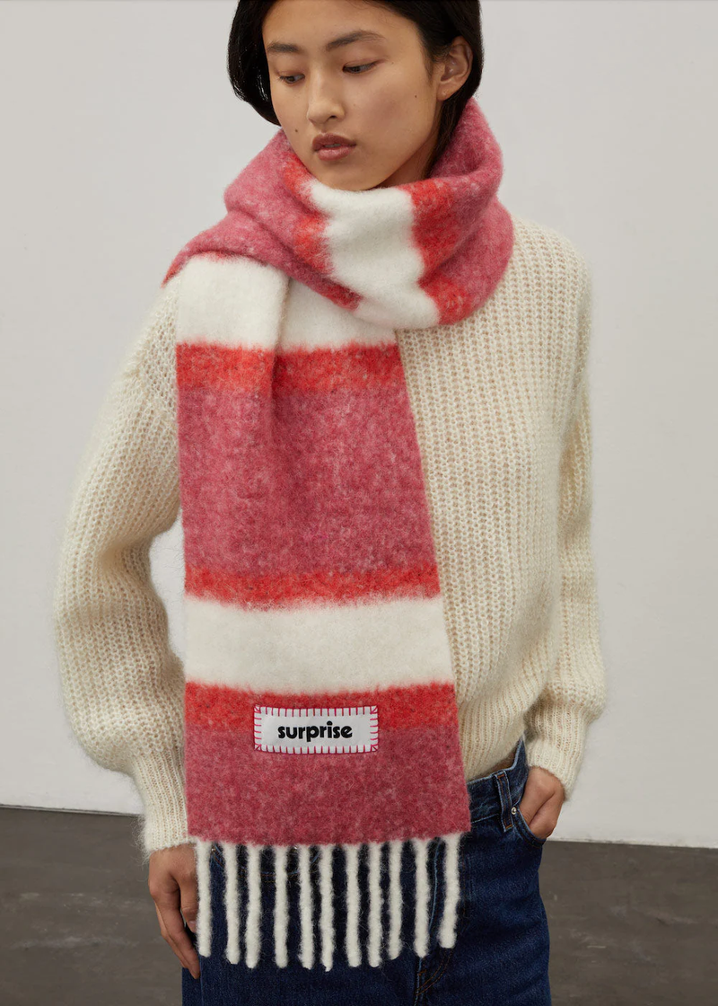 SURPRISE PARIS Alpaca Scarf - Pink - Schal