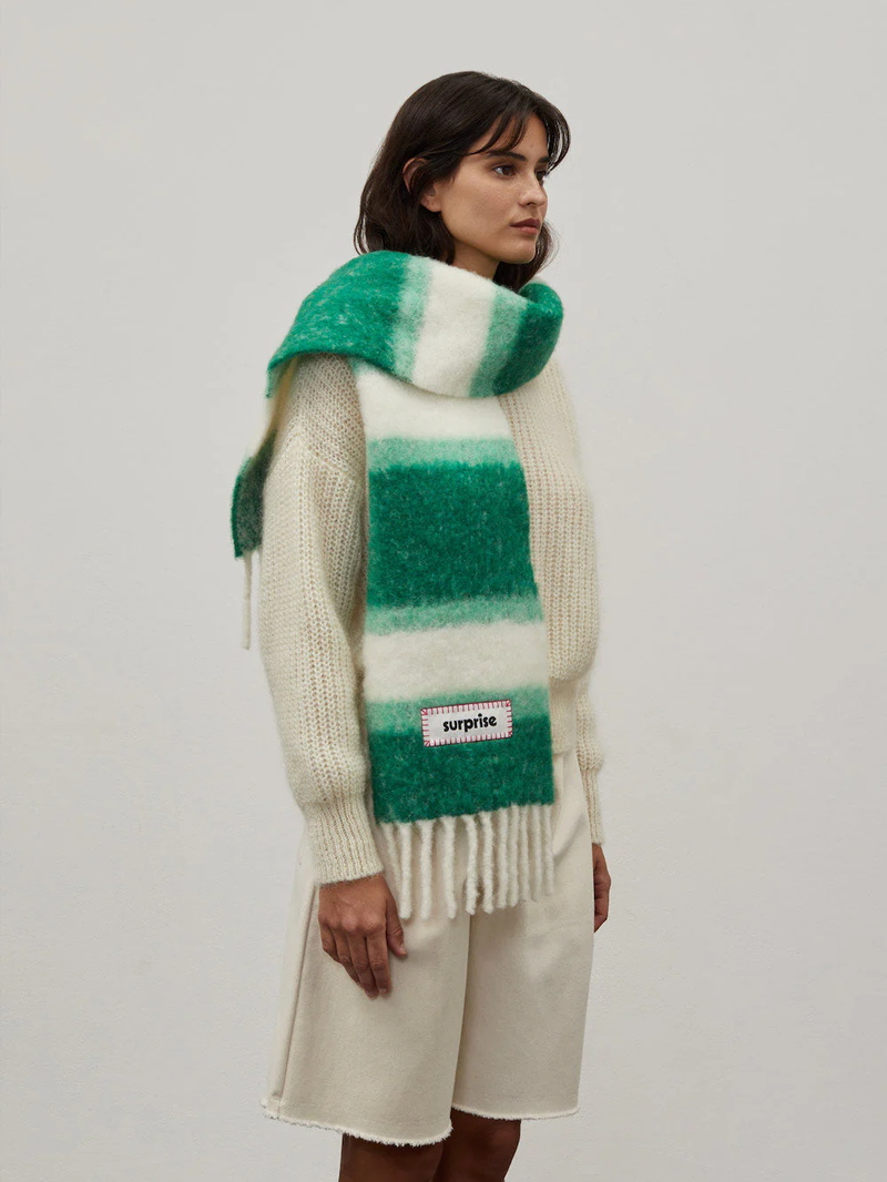 SURPRISE PARIS Alpaca Scarf - Green - Schal