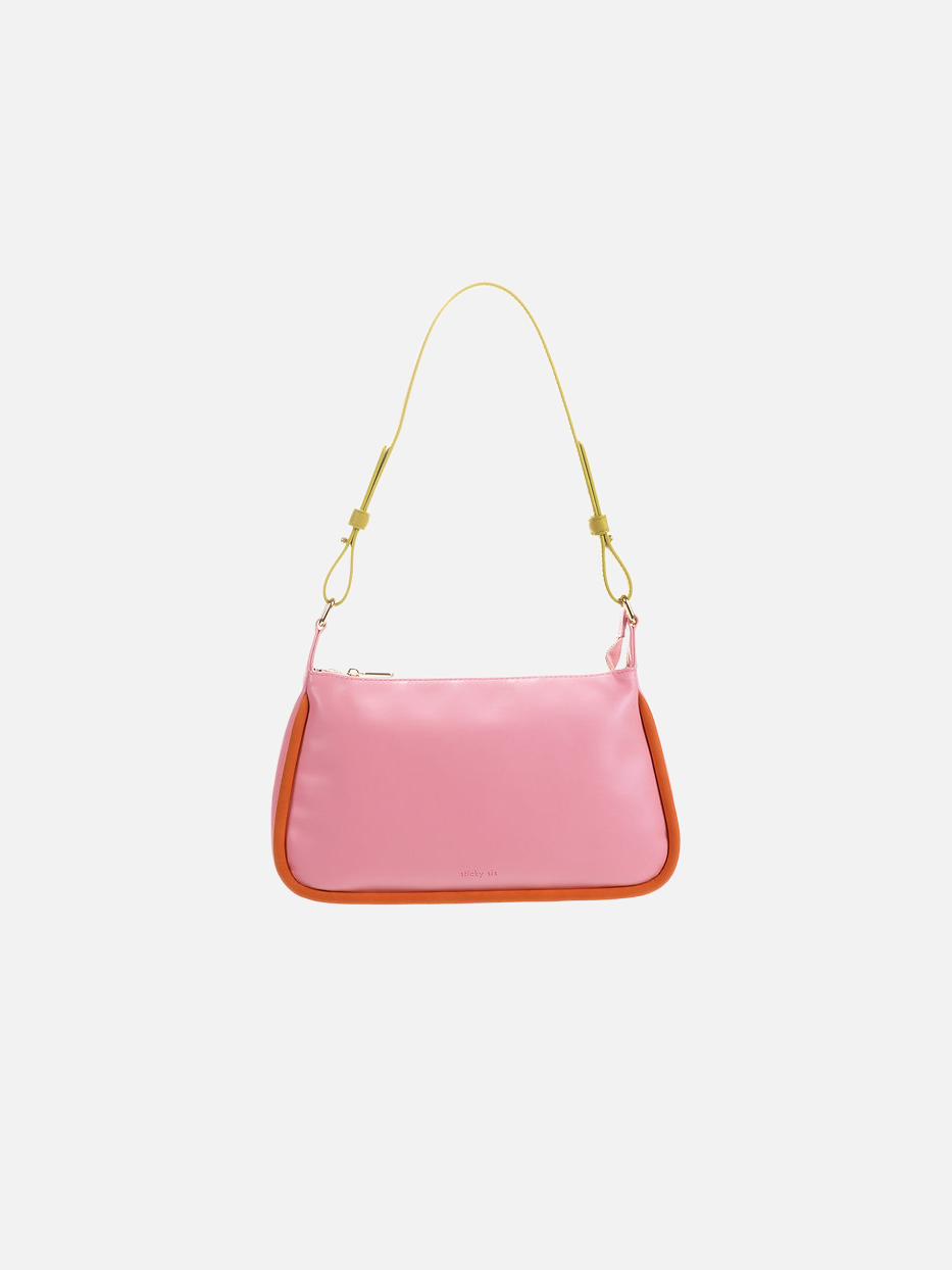Hand Bag Il Sole Tube - Dolce Pink + Arancia Orange - Tasche