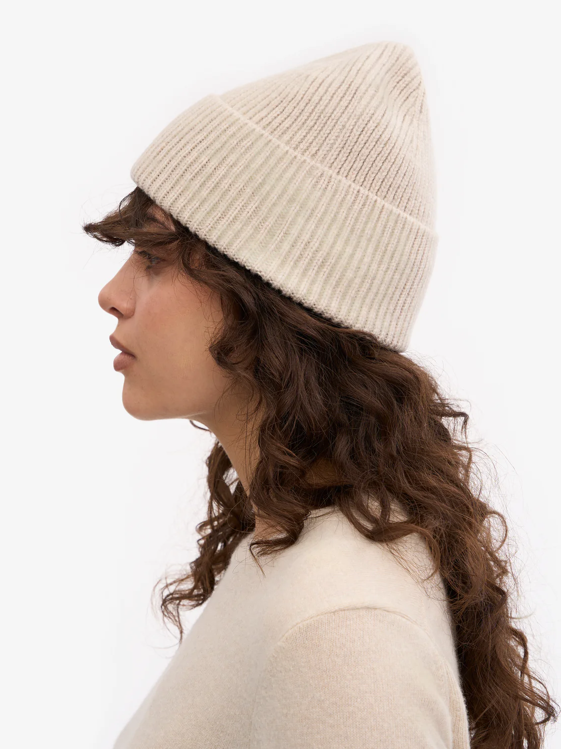 COLORFUL STANDARD Merino Wool Beanie - Ivory White