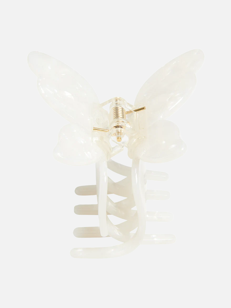 Butterfly Claw Haarklammer - White MOP - SPANGE