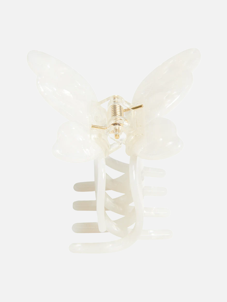Butterfly Claw Haarklammer - White MOP - SPANGE