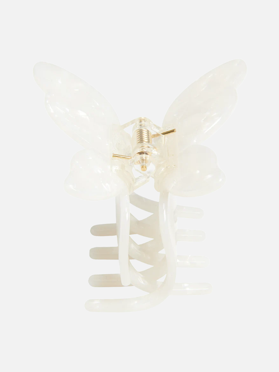 Butterfly Claw Haarklammer - White MOP - SPANGE