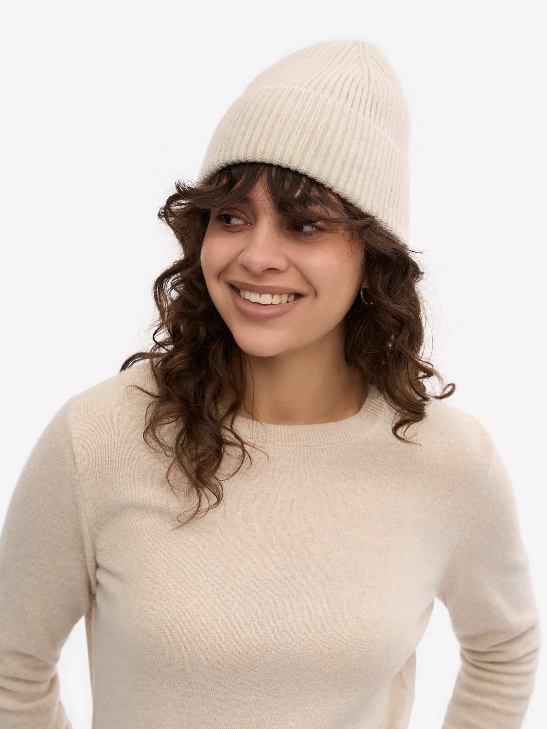 COLORFUL STANDARD Merino Wool Beanie - Ivory White