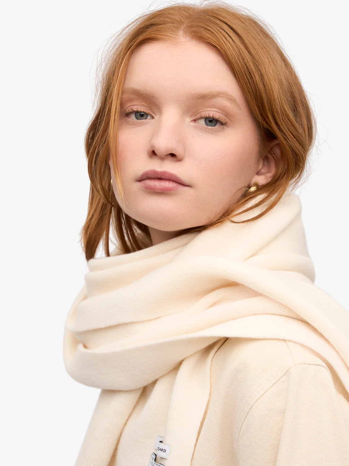 COLORFUL STANDARD Merino Wool Scarf - Optical White