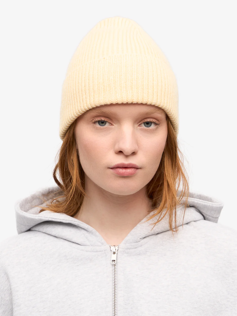 COLORFUL STANDARD Merino Wool Beanie - Soft Yellow