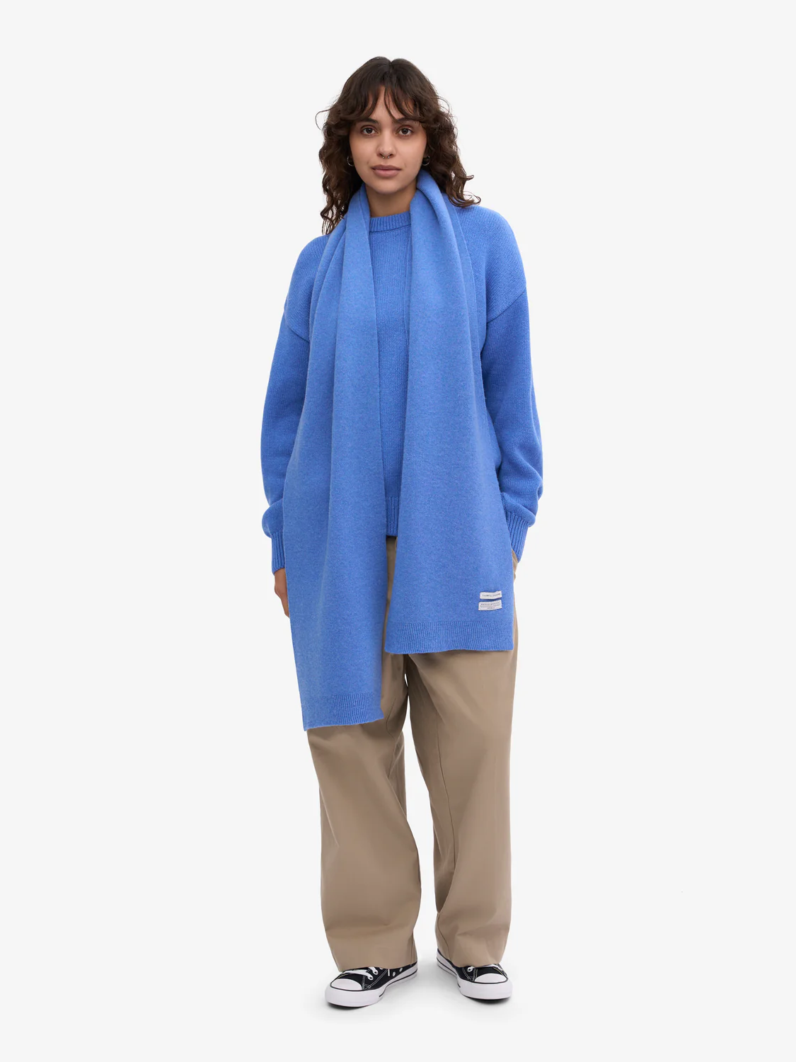 COLORFUL STANDARD Merino Wool Scarf - Pacific Blue