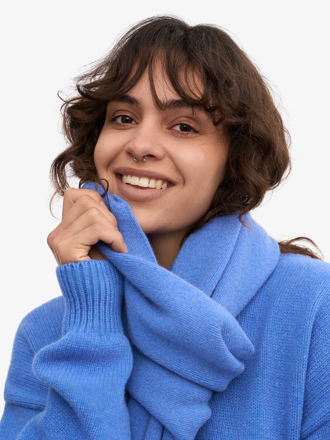 COLORFUL STANDARD Merino Wool Scarf - Pacific Blue
