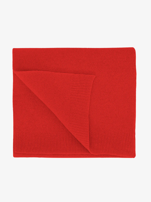 COLORFUL STANDARD Merino Wool Scarf - Red Tangerine
