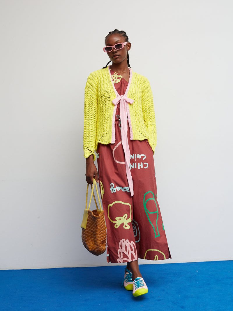 Yellow Tardeo Sweater