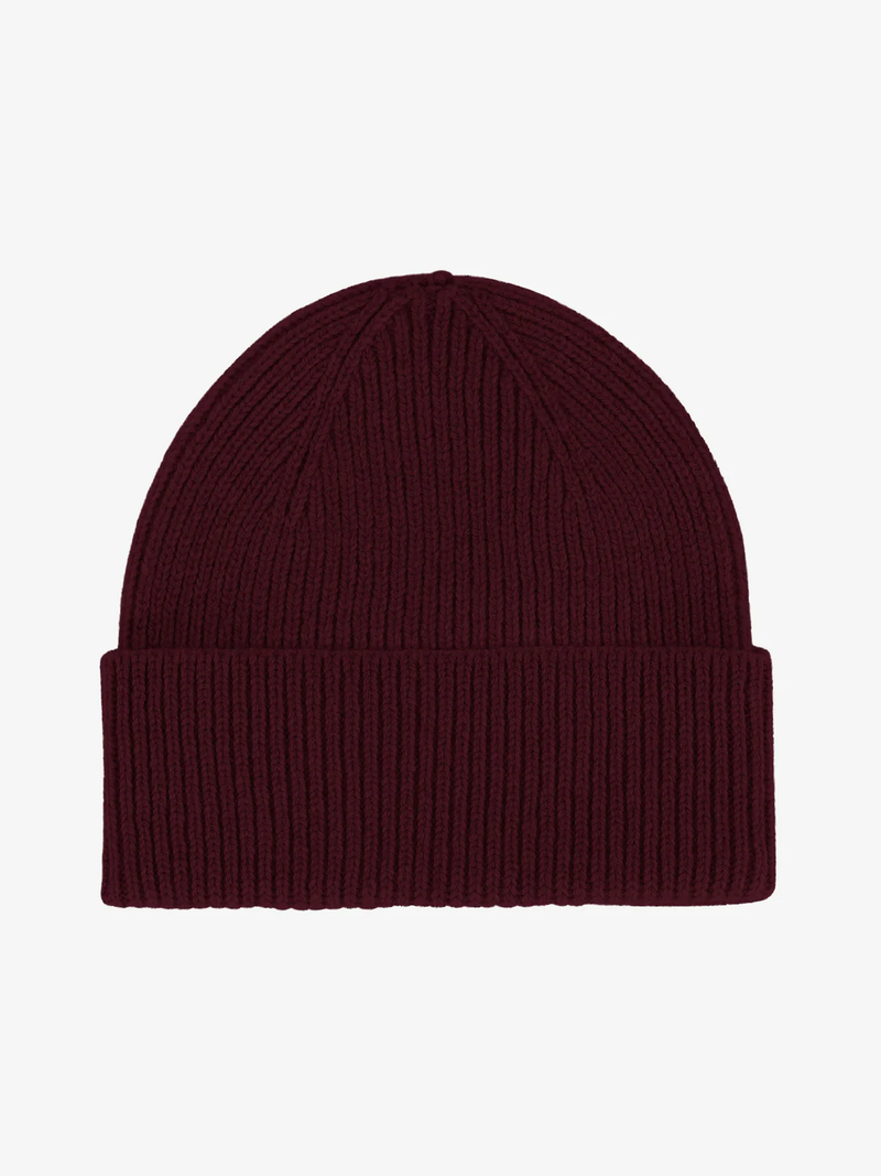 COLORFUL STANDARD Merino Wool Beanie - Oxblood Red