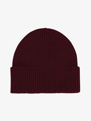 COLORFUL STANDARD Merino Wool Beanie - Oxblood Red