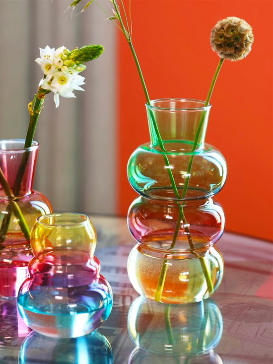 &KLEVERING Vase Rainbow Bubble