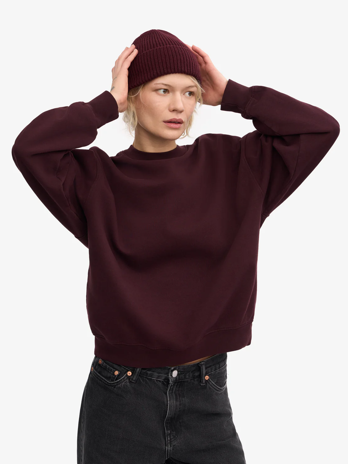 COLORFUL STANDARD Merino Wool Beanie - Oxblood Red