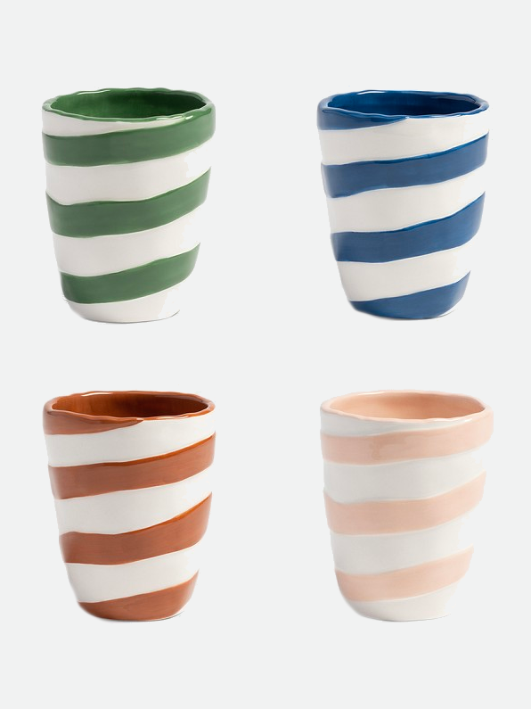 &amp;KLEVERING Striped Cups