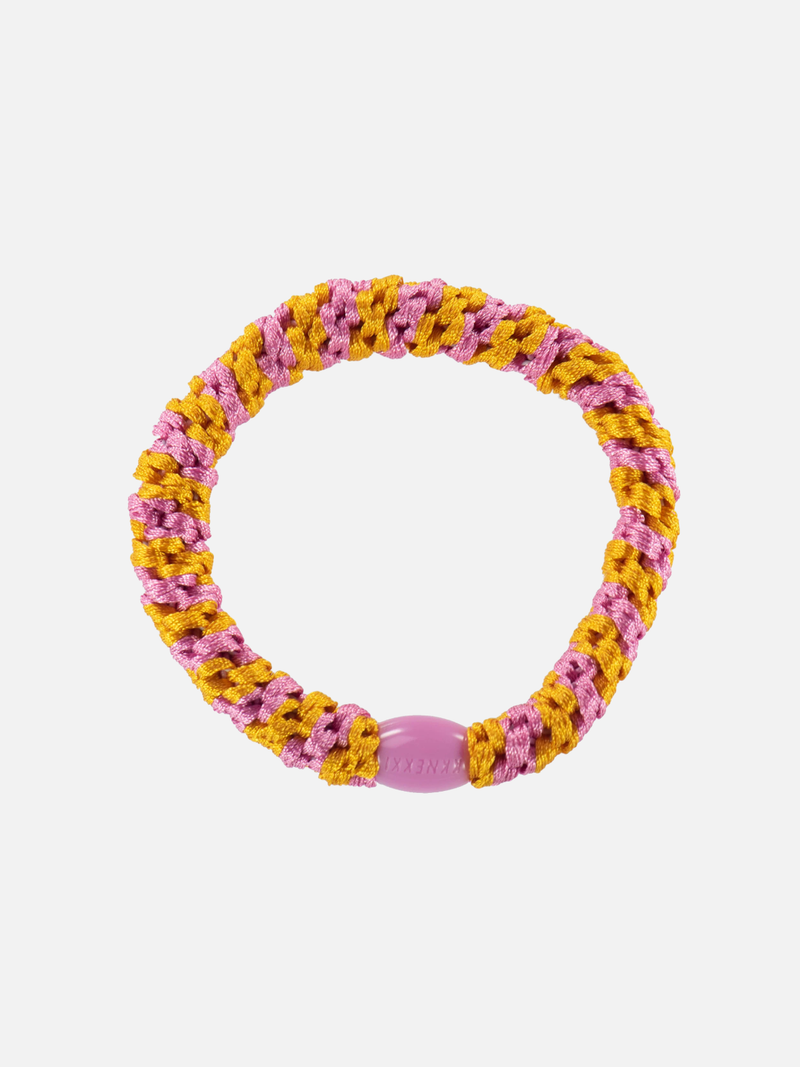 KKNEKKI Hair Tie Stripe - Jaffa Bubblegum Stripe - Scrunchie