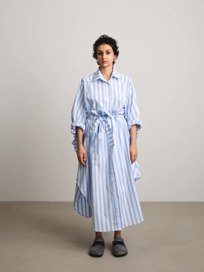 JANA WIELAND Dusk Bow Sleeve Crop Shirt / Sunshade