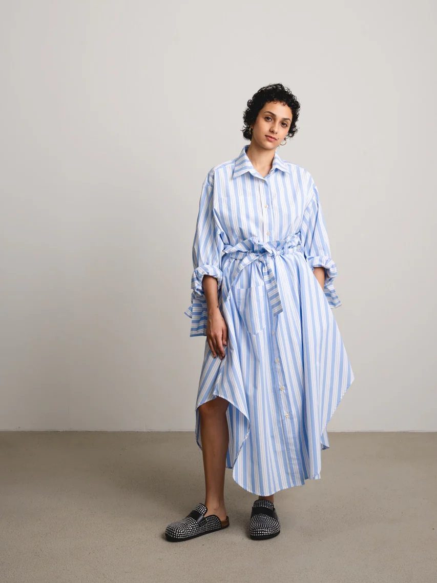 JANA WIELAND Dusk Bow Sleeve Crop Shirt / Sunshade