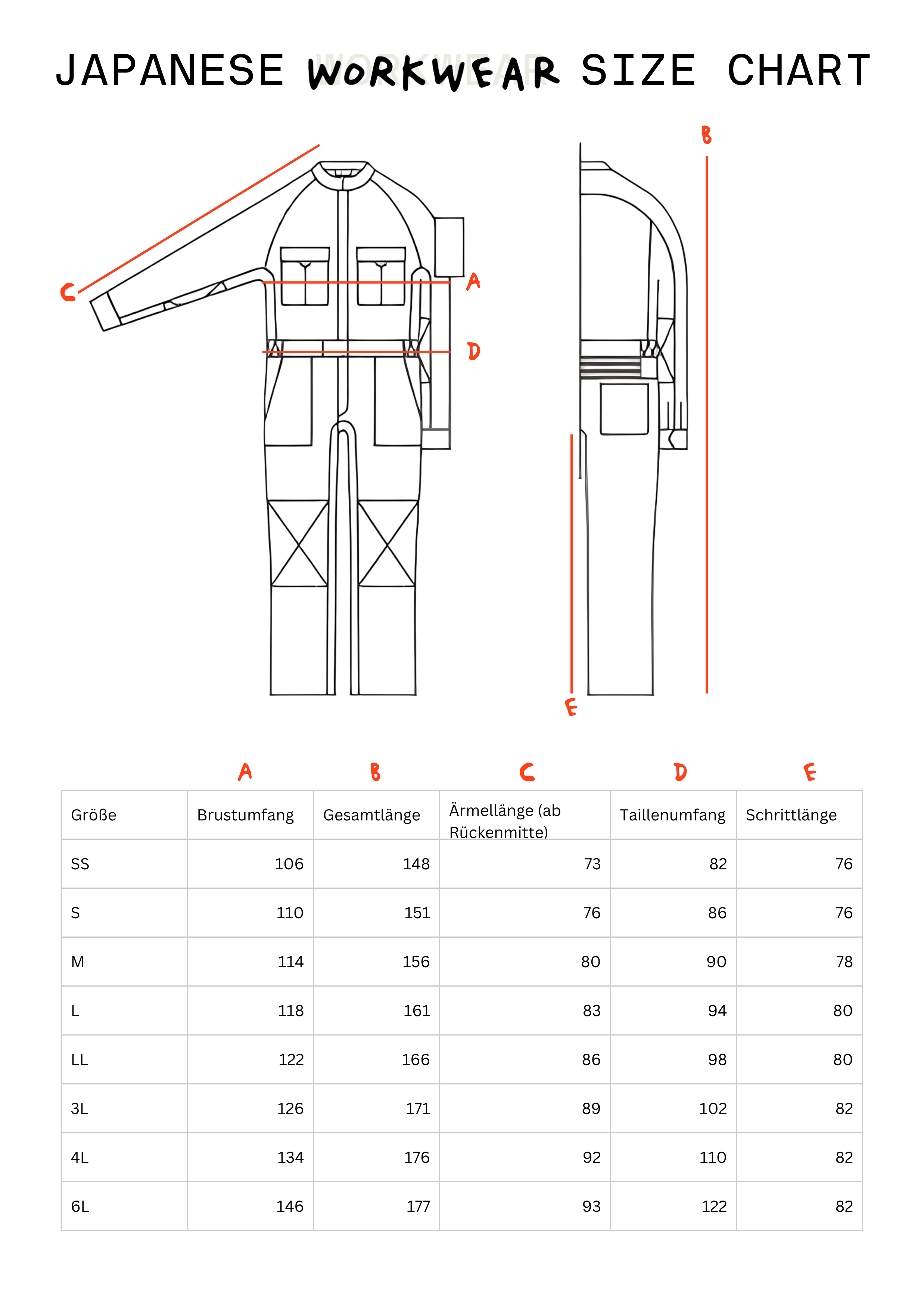 japanese-workwear-size-guide