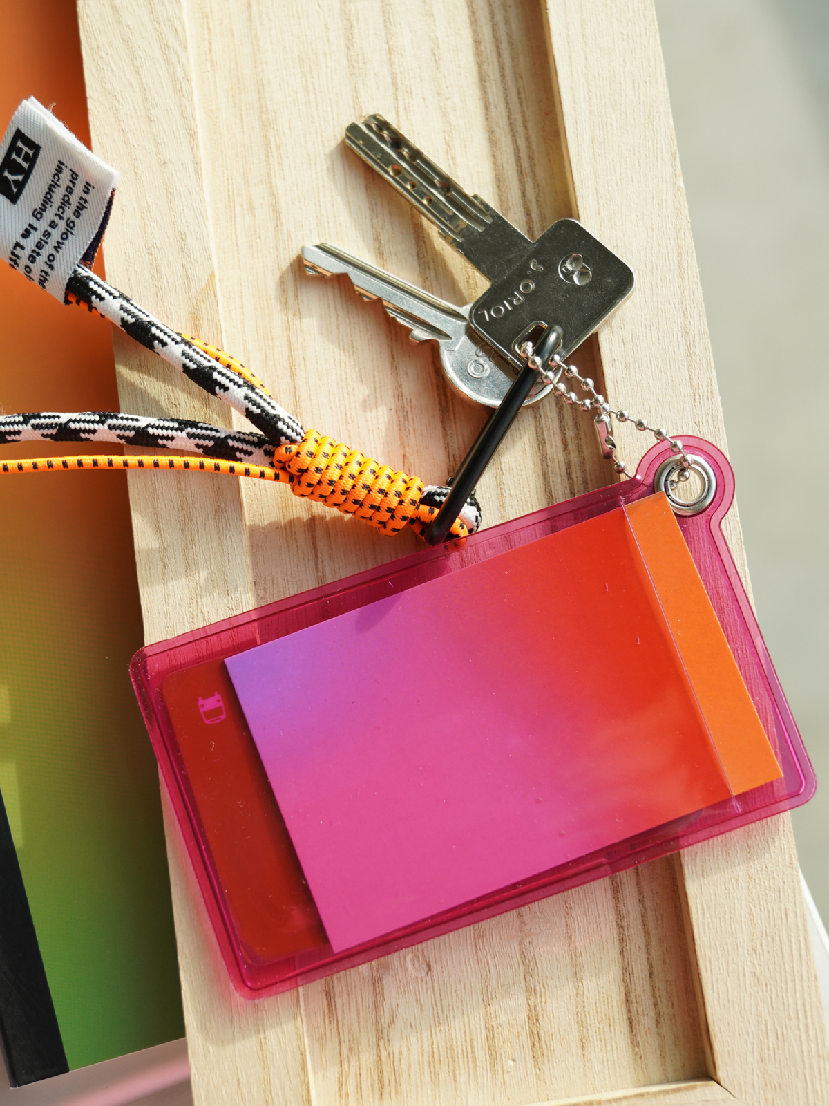 Psychedelic Keychain Card Holder