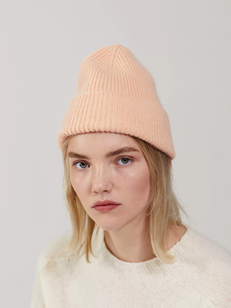 LE BONNET Beanie Peach - Beanie