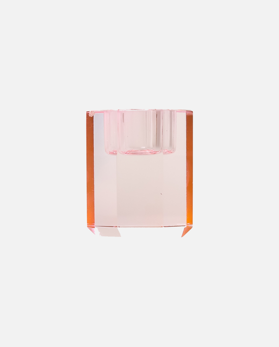 Colored Crystal Candle Holder