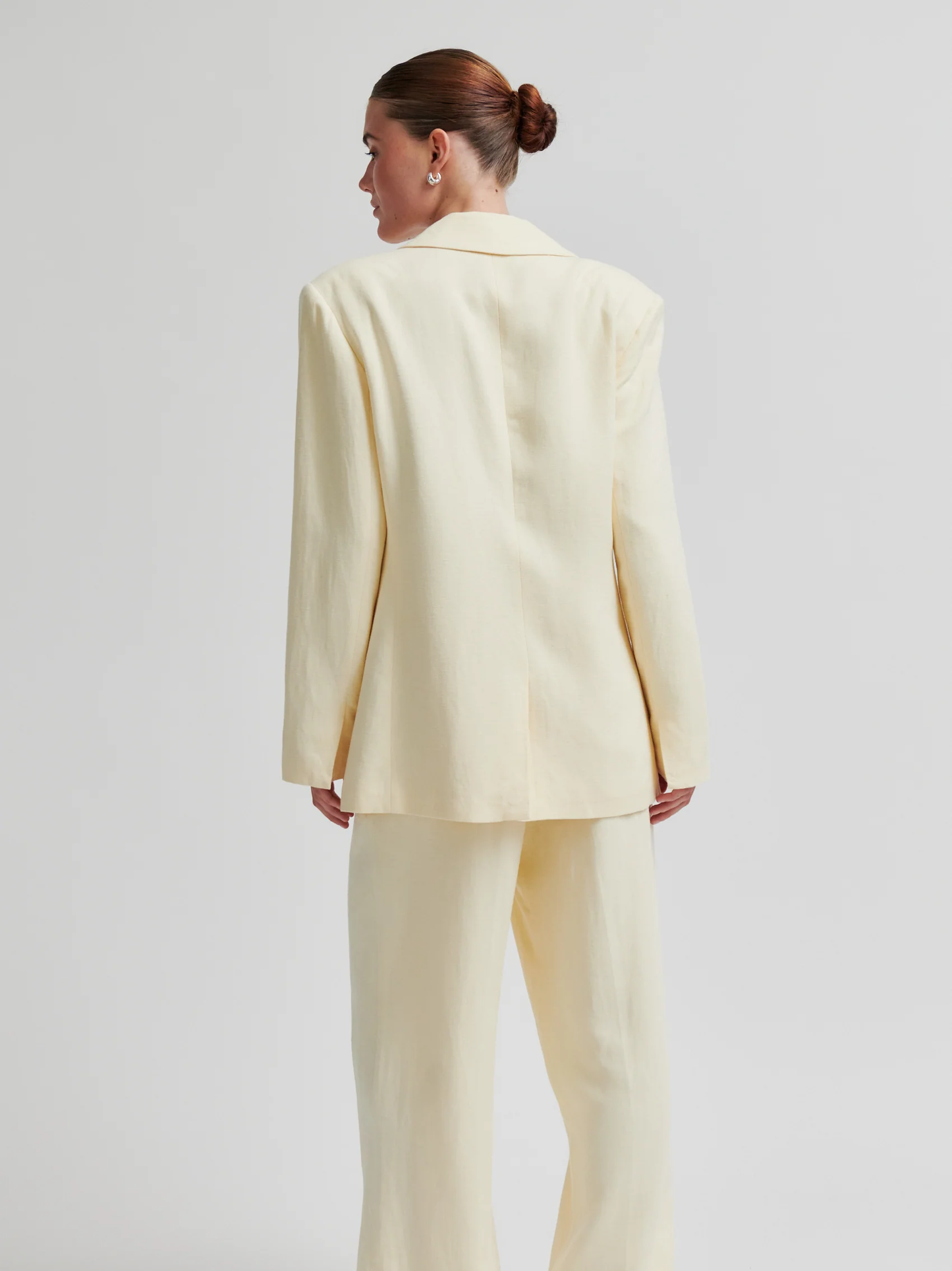 SECOND FEMALE Lino Classic Trousers Yellow