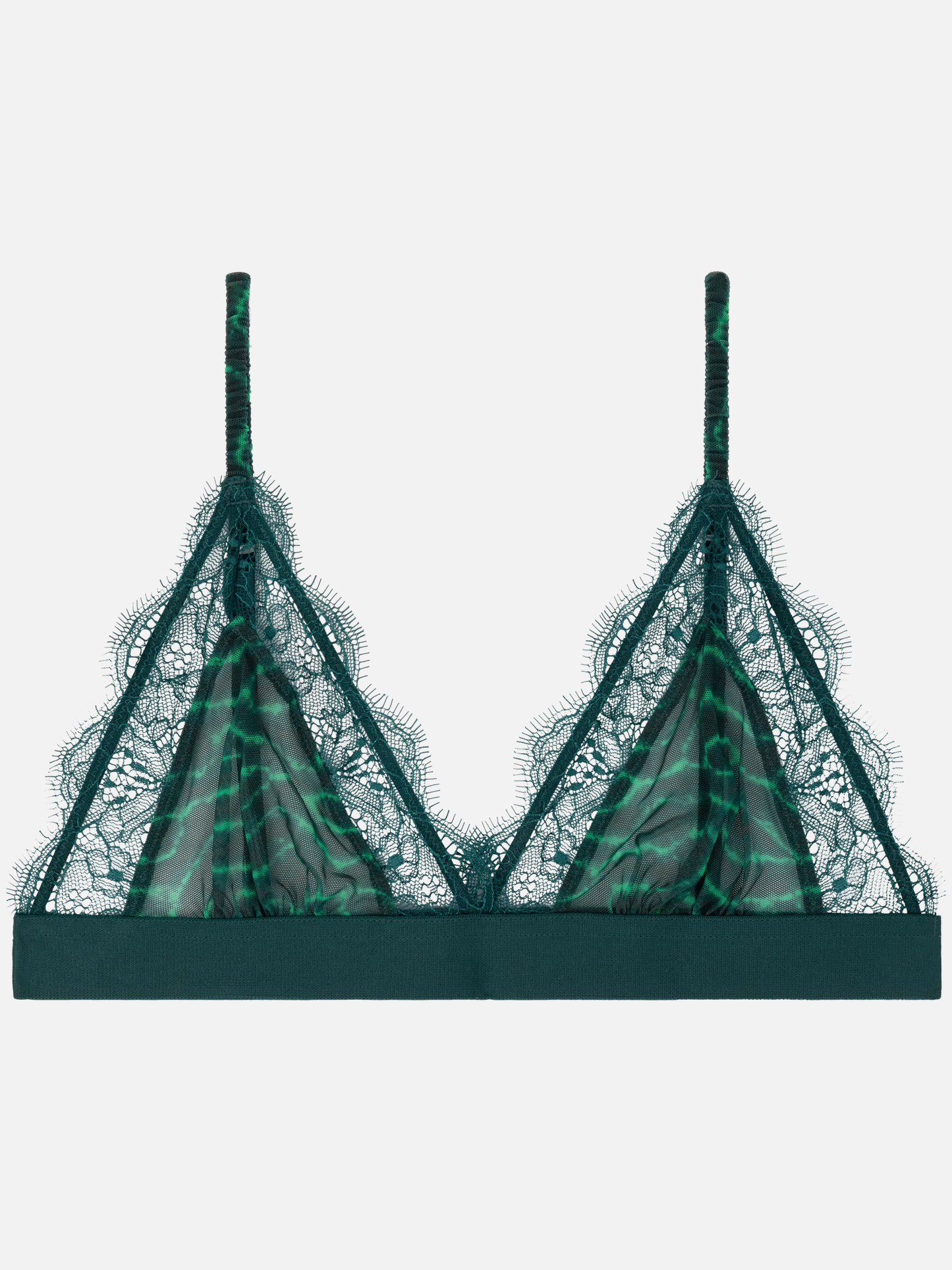 Love Stories Love Lace Bra Dark Green