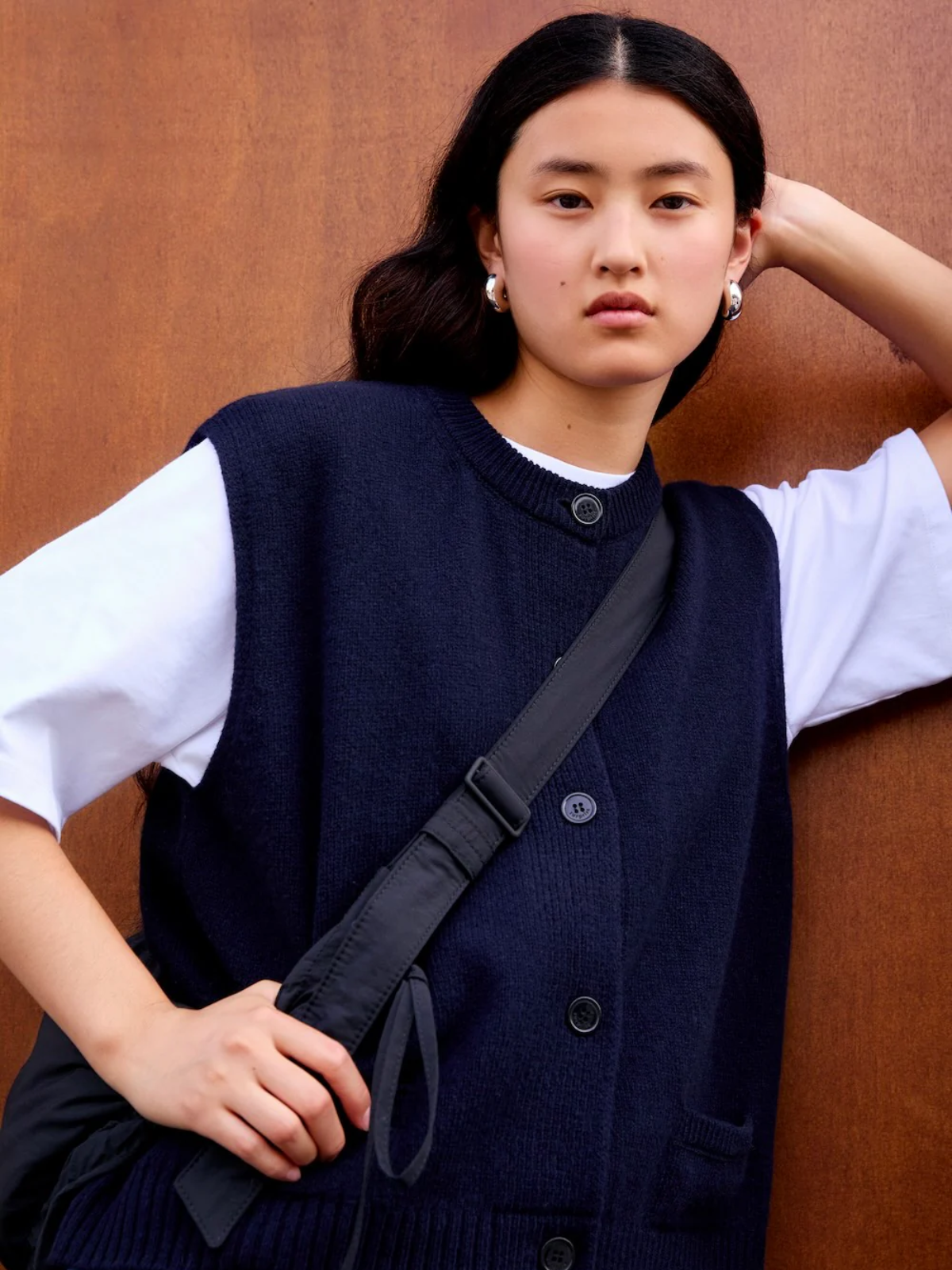 SURPRISE PARIS Margaux Sleeveless Cardigan - 38/40 - Strick