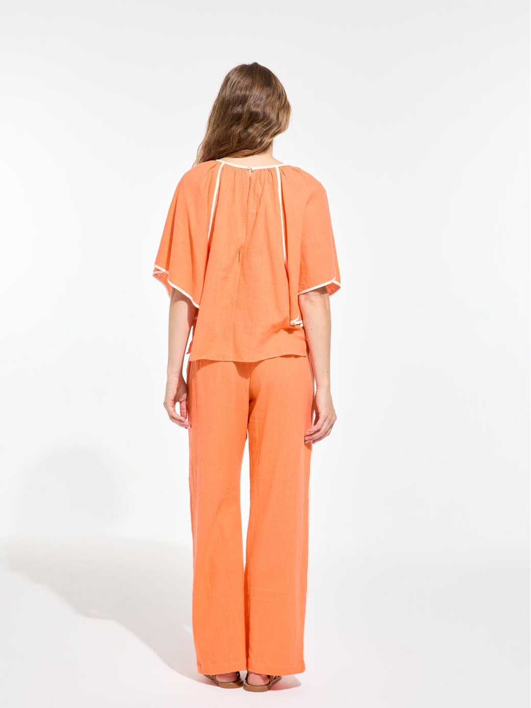 MAPOESIE Orange Max Zephyr Pants