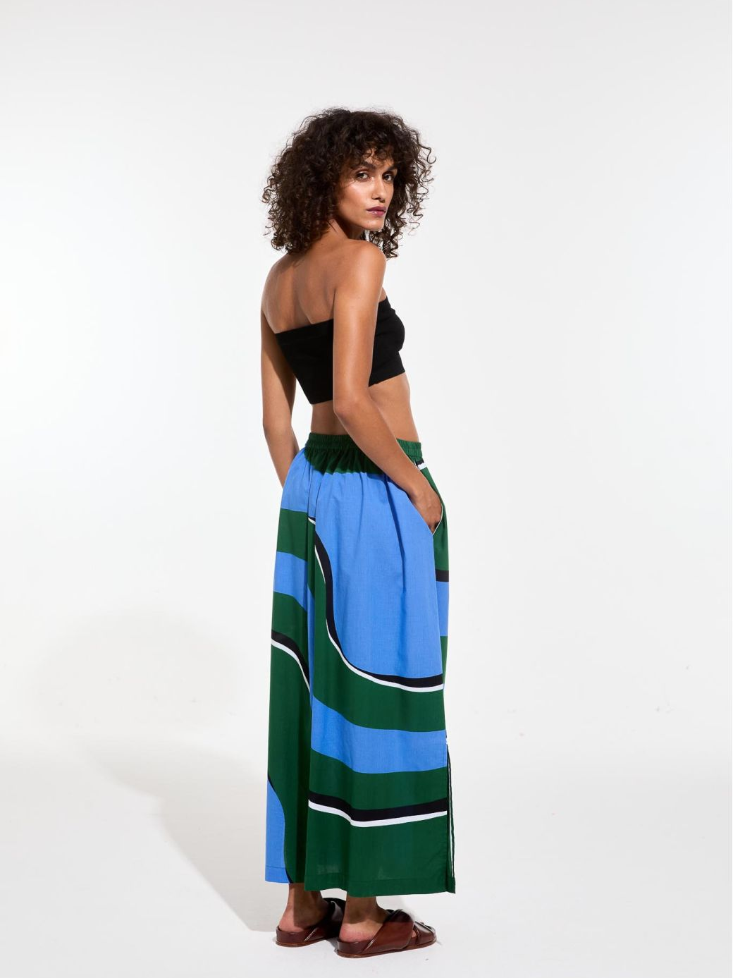 MAPOESIE Teal Juliette Madone Skirt