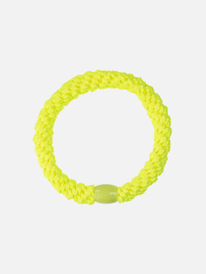 KKNEKKI Hair Tie Plain - Neon Yellow - Scrunchie