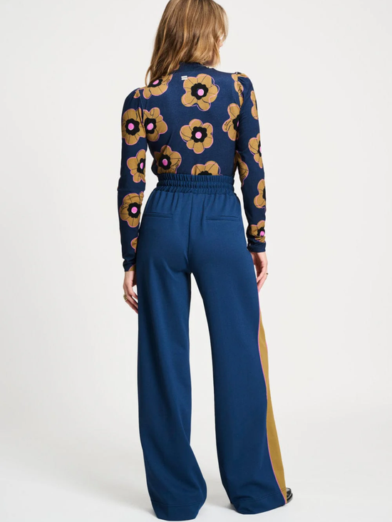 POM Colourblock Nightfall Blue Pants - Hose
