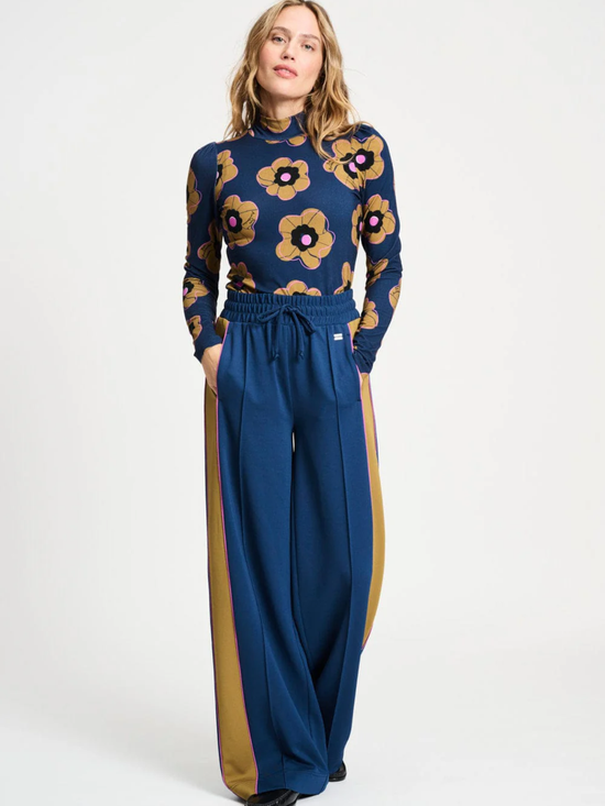 POM Colourblock Nightfall Blue Pants - Hose