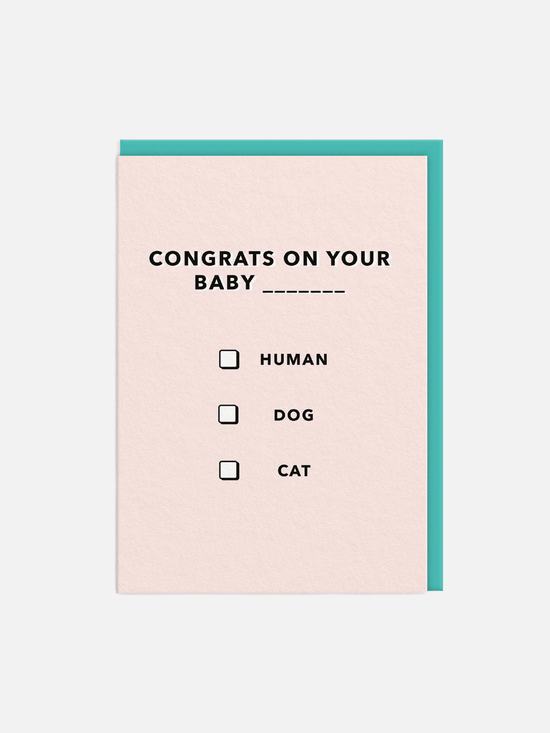 Congrats On Your Baby Insert Here Greeting - Karte