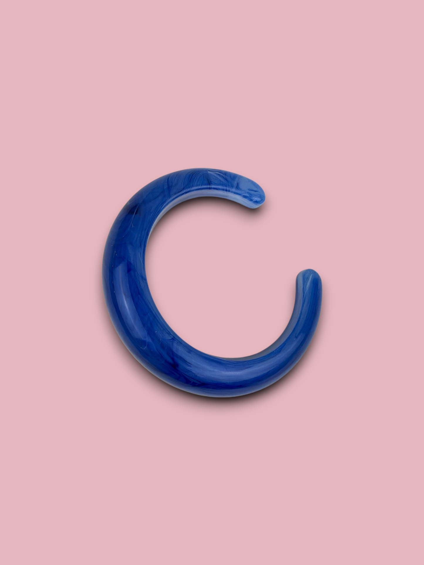 Open Chunky Colorful Bangle Blue