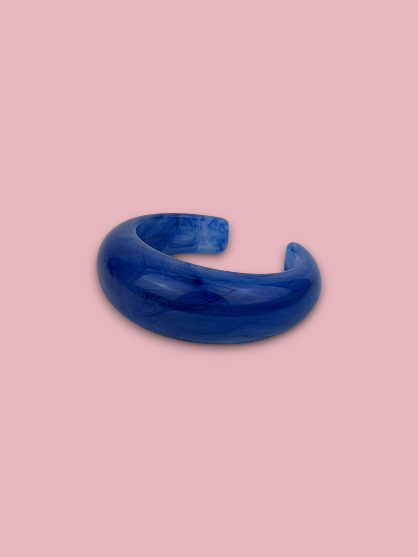 Open Chunky Colorful Bangle Blue