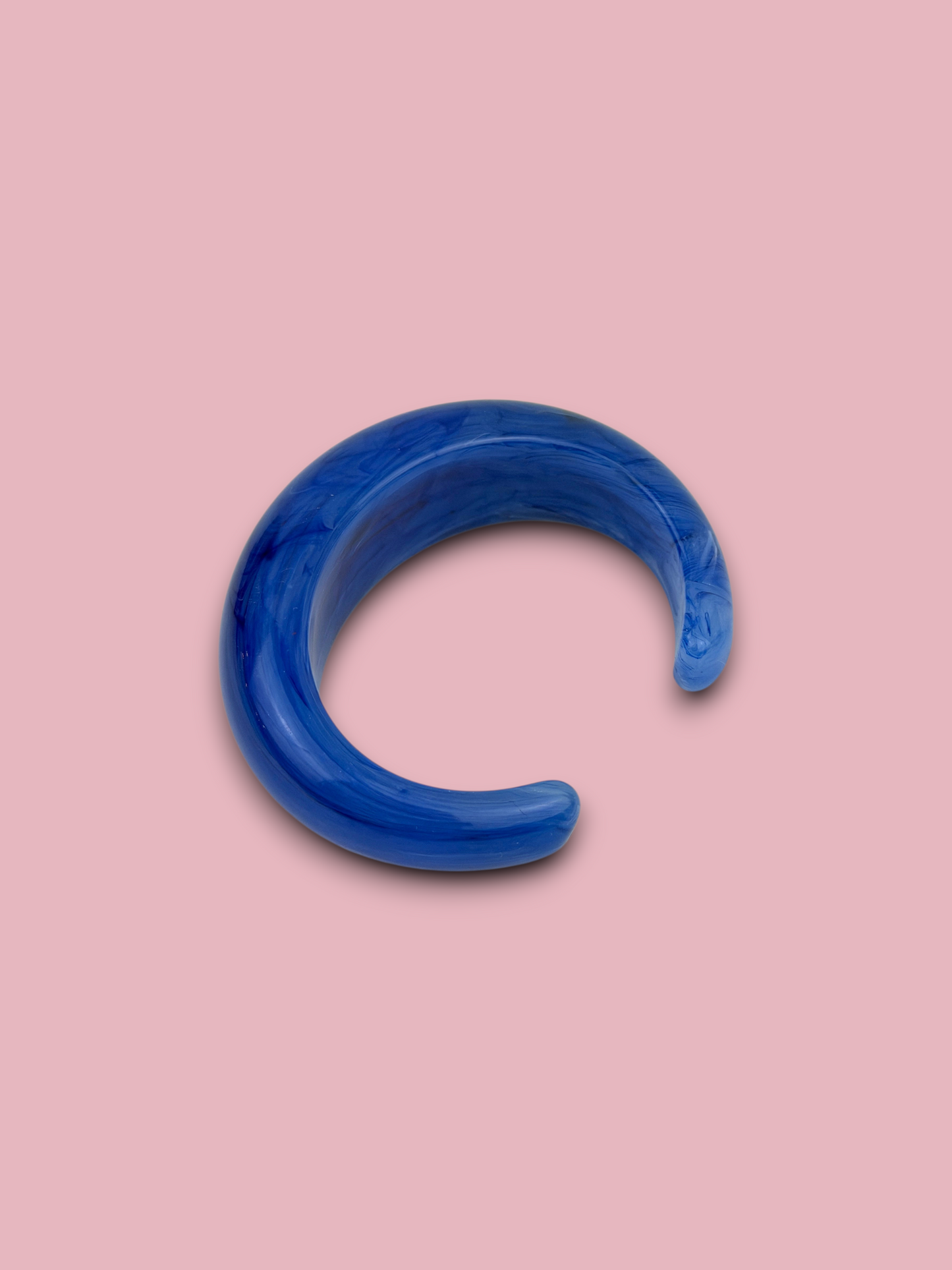 Open Chunky Colorful Bangle Blue