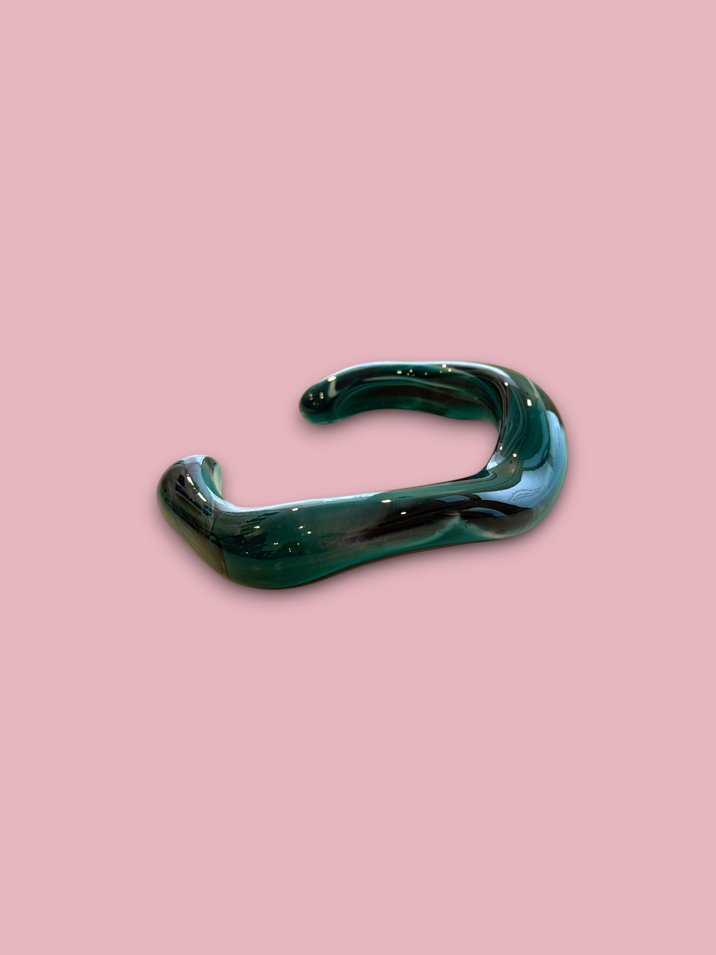 Open Wave Resin Bangle