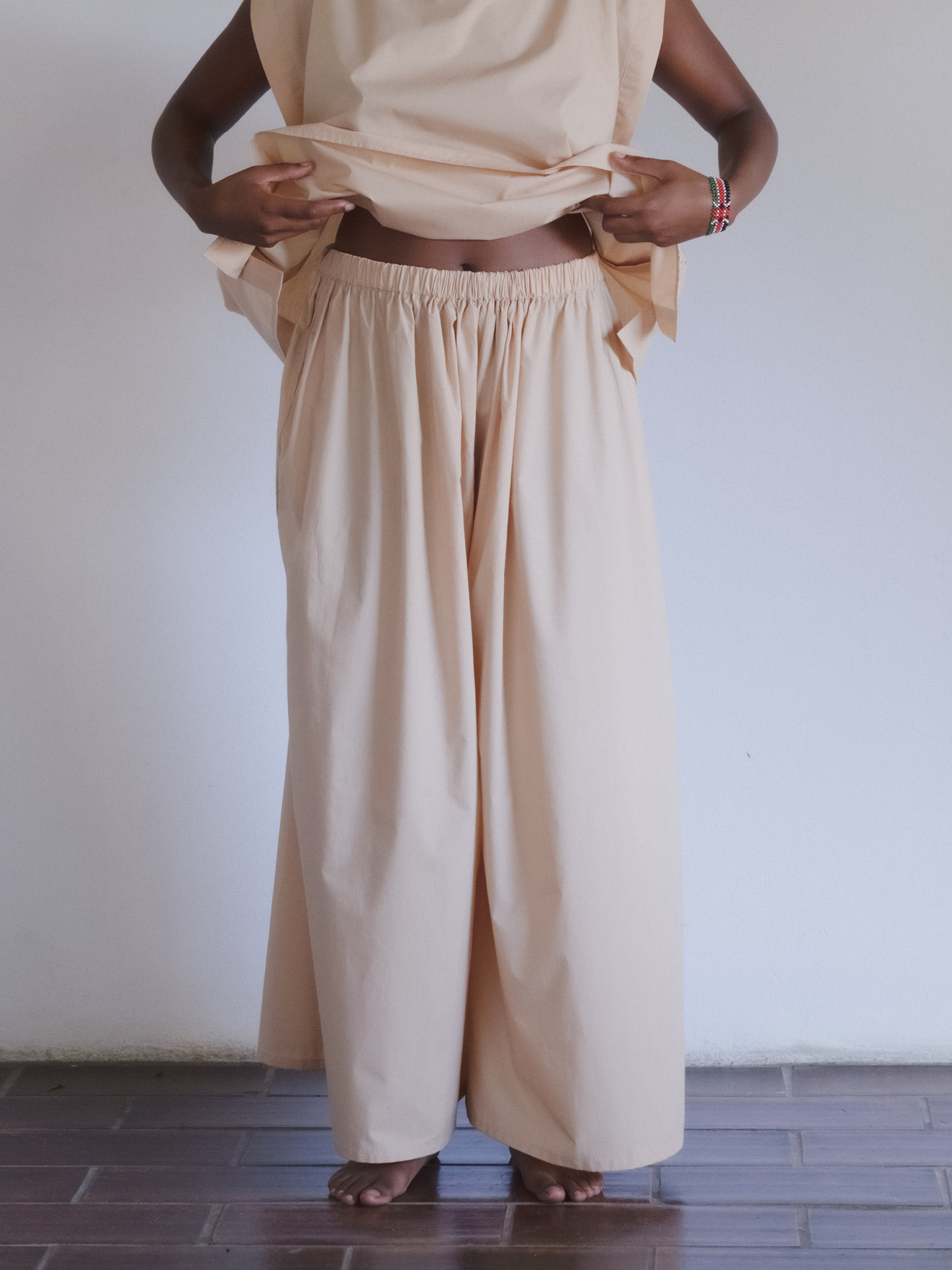 BASERANGE Cable Pants Andradita Sand