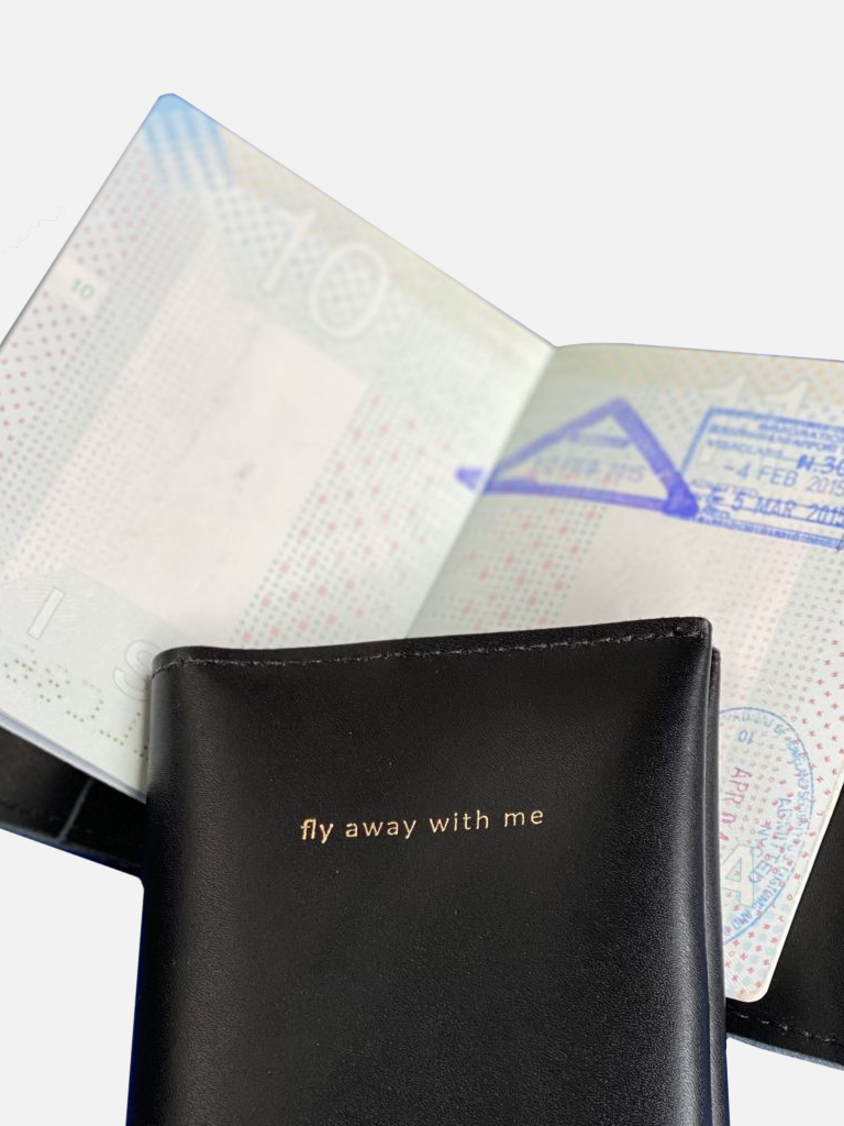 By B+K Fly Away With Me Passport Holder