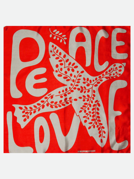 Silk Scarf - Peace & Love