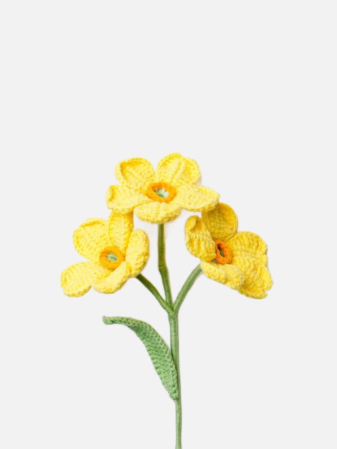 Handmade Crochet Flower - Primrose - Yellow - Diverses