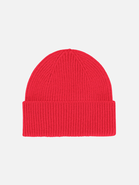 COLORFUL STANDARD Beanie Merino Wool Various Colors - Red Tangerine - Beanie
