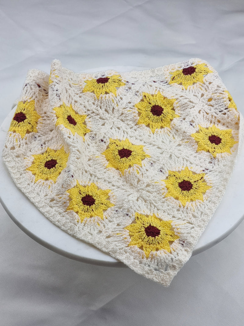 Crochet Headscarf - Sunflower - Schal