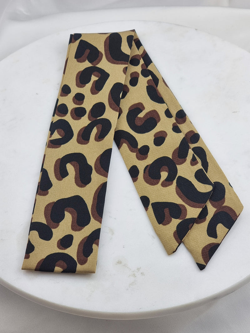 Thin Leopard Scarf - Schal