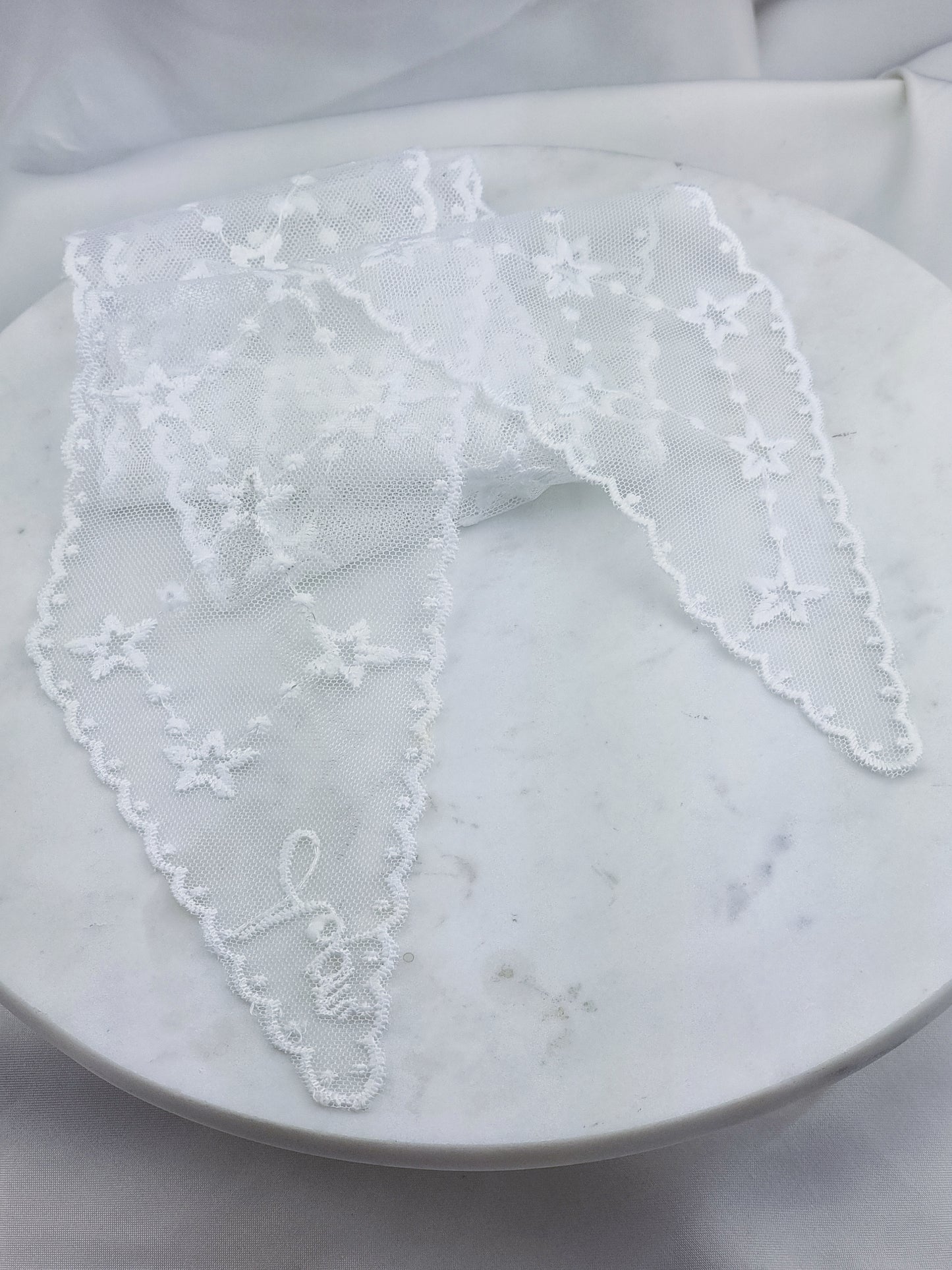 Lace Scarf - White - Schal