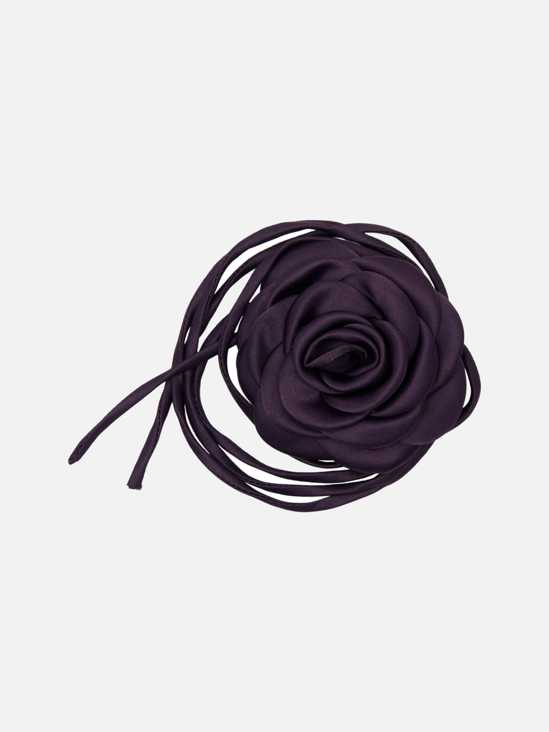 Satin Rose String - Aubergine - SPANGE